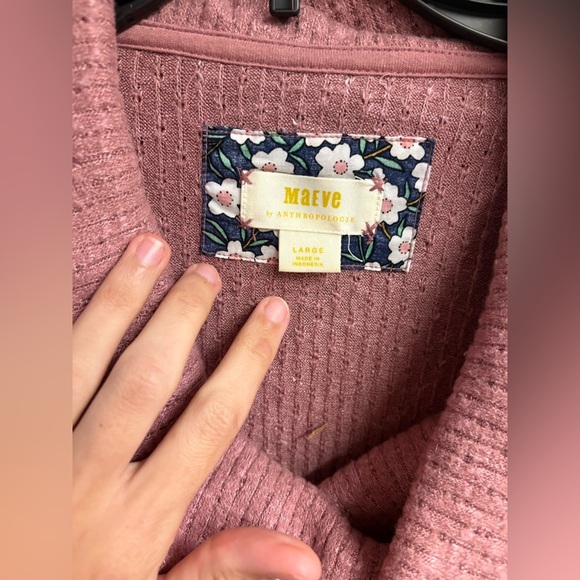 Maeve Anthropologie Addie Ruffled Hacci Cowl Neck Sweater Size Large - Picture 2 of 3